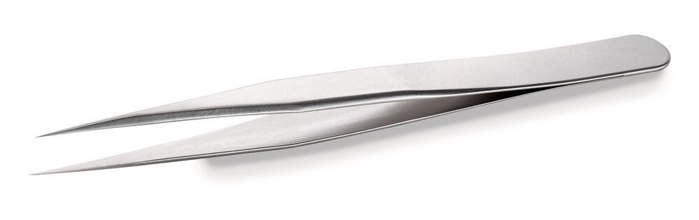 ROTILABO® precision tweezers, Straight SA type 1, L 120 mm, SS 0.10 mm