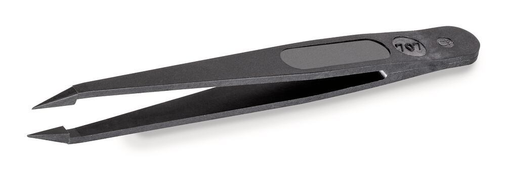 ROTILABO® plastic tweezers, Straight tip fine, 50 unit(s)