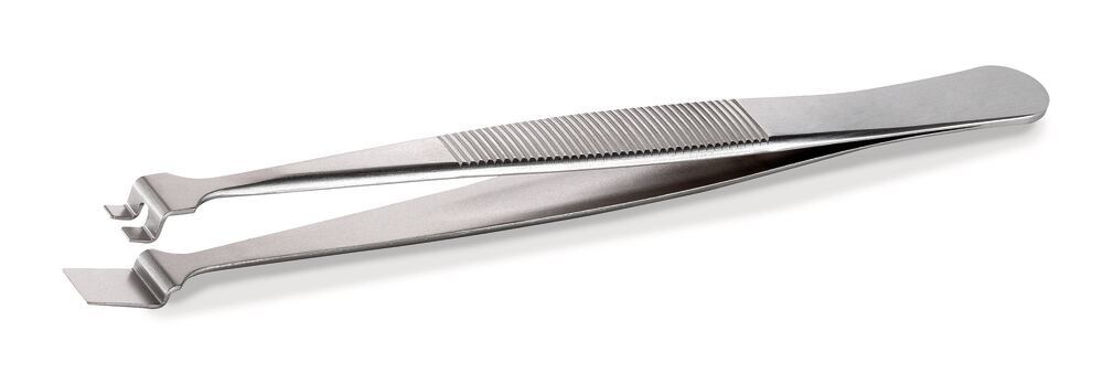 SA stainless steel wafer-tweezers, 2 teeth, 1 unit(s)