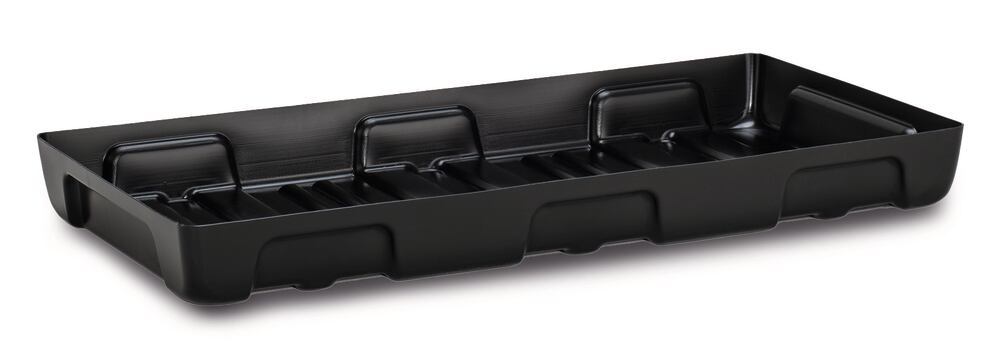 Shelf collecting tray for small drums, PE, 100x50 cm, retention capacity 27 l