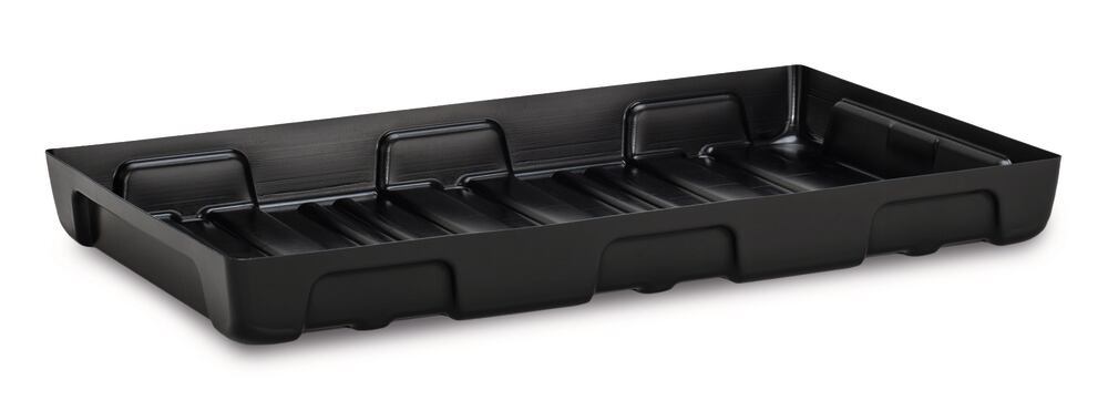 Shelf collecting tray for small drums, PE, 100x60 cm, retention capacity 33 l