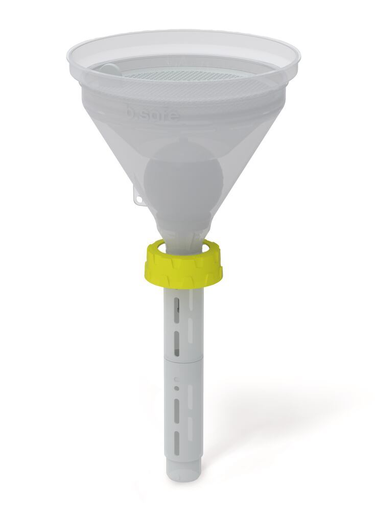 b.safe 180 safety funnels, S 90 w. sieve, splash prot., ball valve, 1 unit(s) — Carl Roth, cod 23L7.1