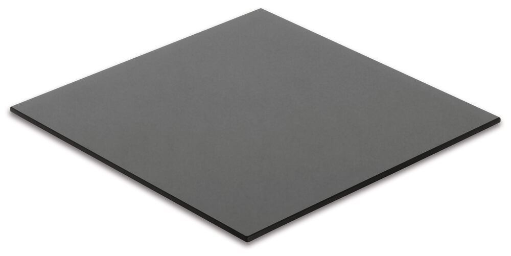 Glass ceramic protective tile, 120 x 120 mm, thickness 3.8 mm, 1 unit(s)