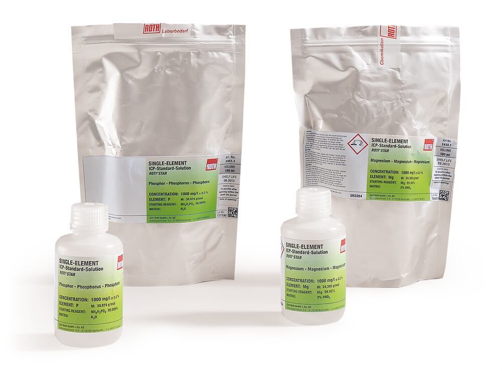 Beryllium ICP Standard Solution, ROTI®Star, 30 ml, HDPE