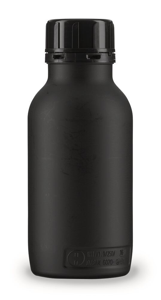 Narrow mouth bottle 308/310 black, 500 ml, without handle, 120 unit(s)