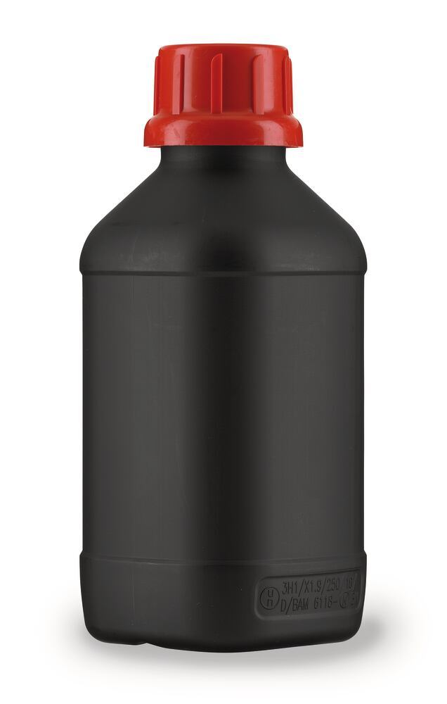 Narrow mouth bottle 308/310 black, 1000 ml, without handle, 64 unit(s)