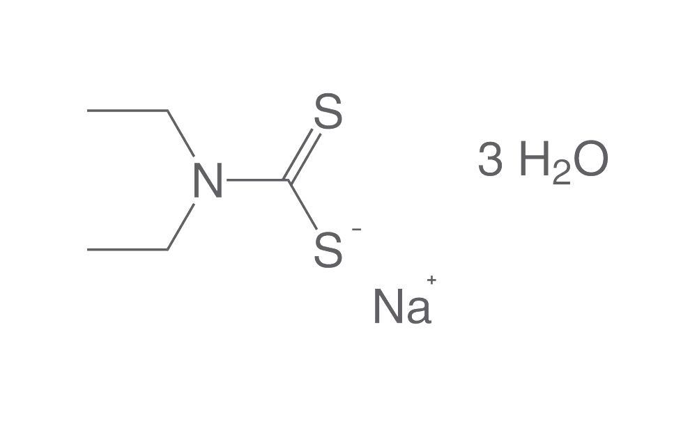Sodium diethyldithiocarbamate, trihydrate, p.a., ACS, 100 g, plastic