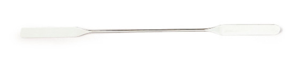 Micro-double spatula, stainl. st. 18/10, width 5 mm, length 130 mm, 1 unit(s)