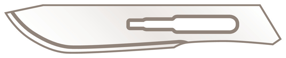 Scalpel blades, type 10, for scalpel CE16.1ff/HCY7.1/3607.1, 10 unit(s)