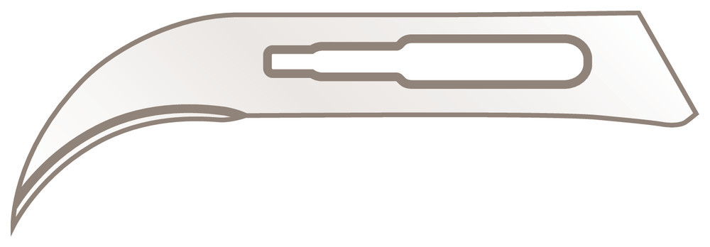 Scalpel blades, type 12, for scalpel CE16.1ff/HCY7.1/3607.1, 10 unit(s)