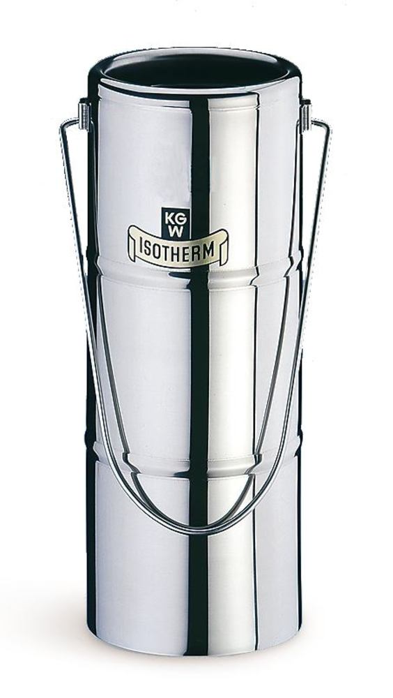 Dewar container, 500 ml, cylindric, chrome-nickel steel, Ø inner 65 mm