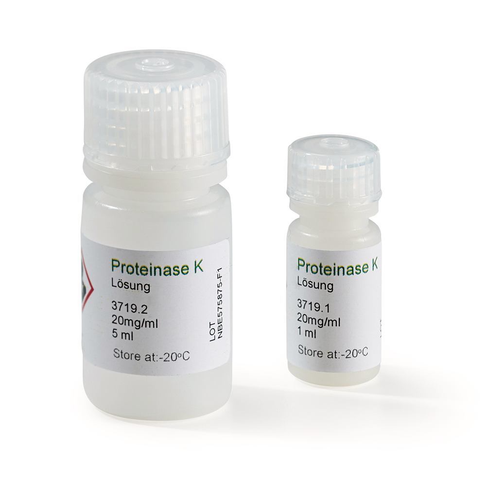 Proteinase K - Solution, 20 mg/ml, sterile, ready-to-use, 5 ml, plastic