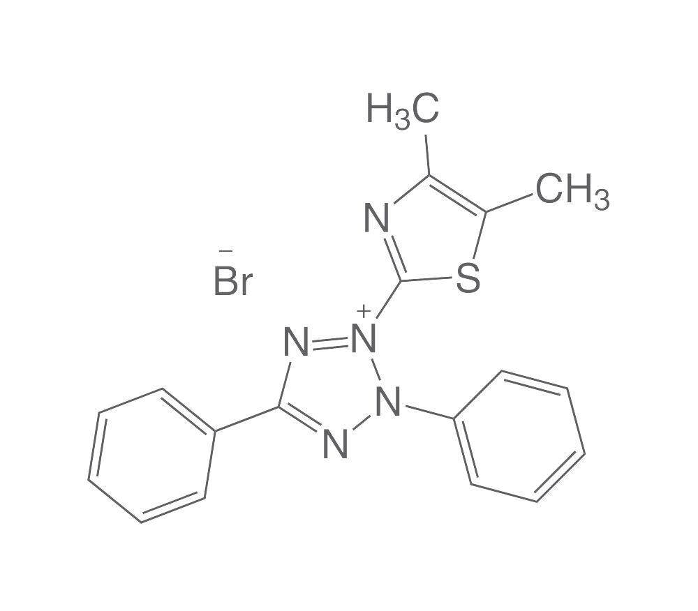 Thiazolyl blue, min. 98 %, for biochemistry, 10 g, glass
