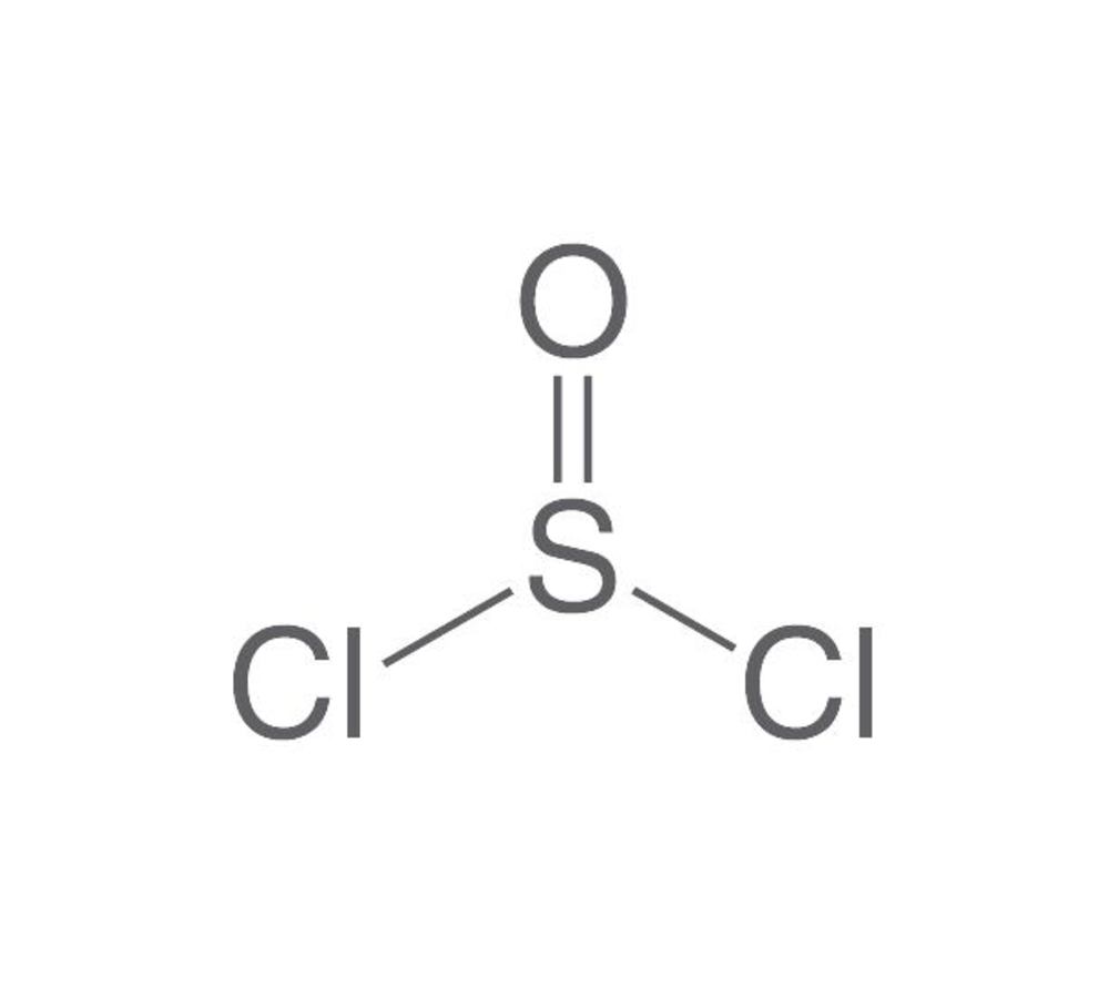 Thionyl chloride, min. 98 %, for synthesis, 100 ml, glass