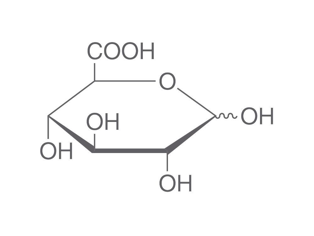 D-Glucuronic acid, min. 98 %, for biochemistry, 10 g, glass