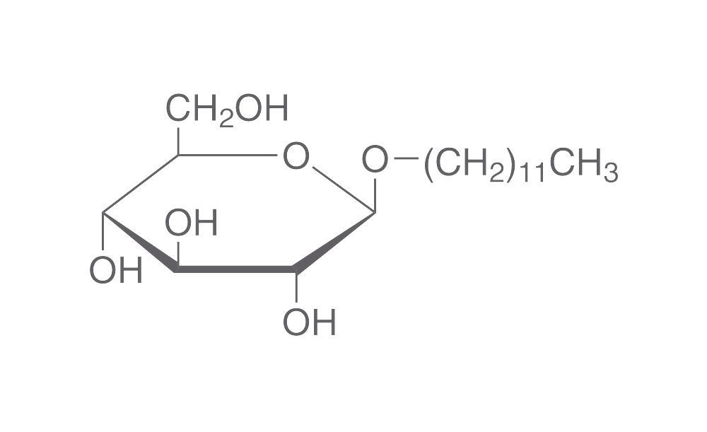 n-Dodecyl-beta-D-glucopyranoside, for biochemistry, 500 mg, glass