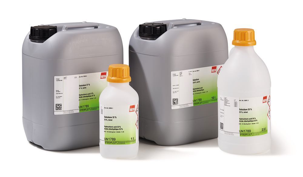 Hydrochloric acid , 5 %, techn., 1 l, plastic