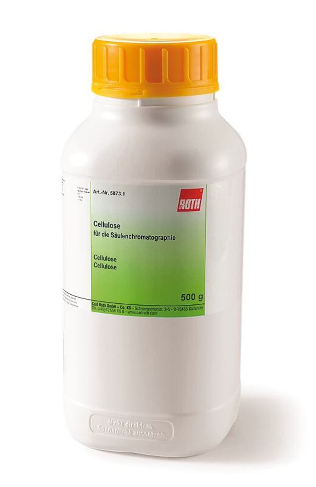 Cellulose, for column chormatography, 500 g, plastic