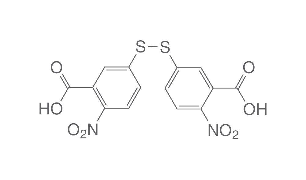 5,5'-Dithio-bis-(2-nitrobenzoic acid), min. 98 %, p.a., 25 g, glass