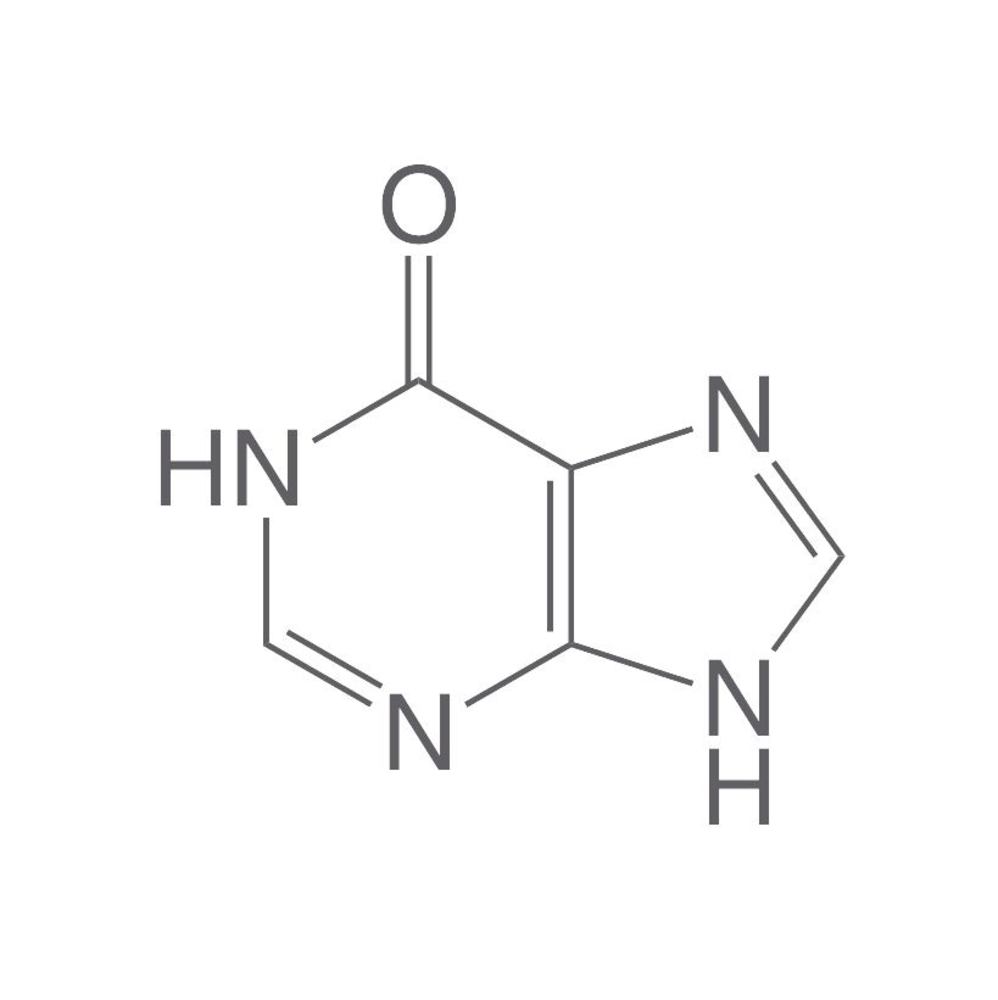 Hypoxanthine, min. 98 %, for biochemistry, 5 g, glass