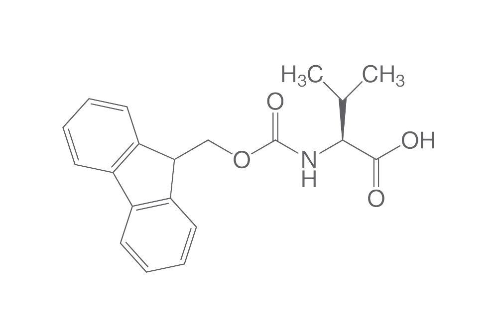 Fmoc-L-valine, PEPTIPURE®, min. 95 %, for biochemistry, 50 g, glass