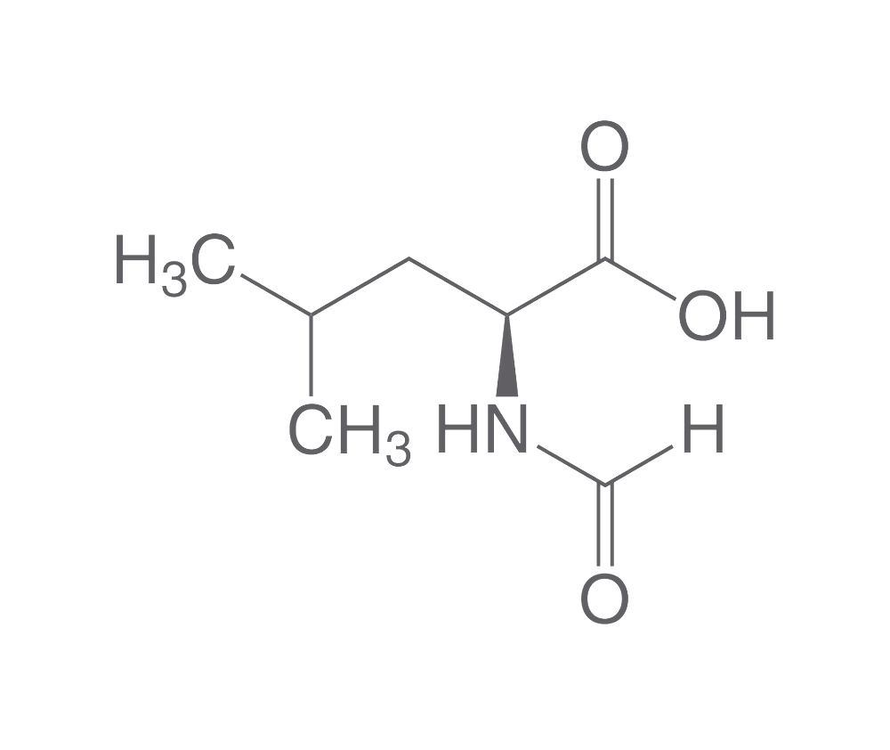 N-Formyl-L-leucine, PEPTIPURE®, min. 98 %, for biochemistry, 5 g, glass