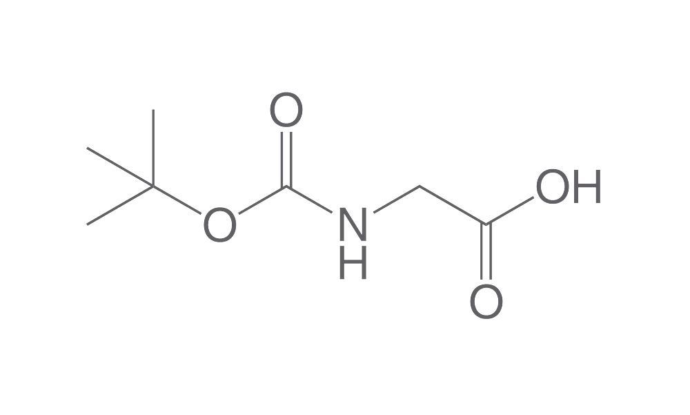 Boc-Glycine, PEPTIPURE®, min. 98 %, for biochemistry, 25 g, glass