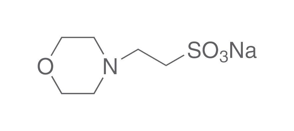 MES sodium salt, PUFFERAN®, min. 99 %, 25 g, plastic