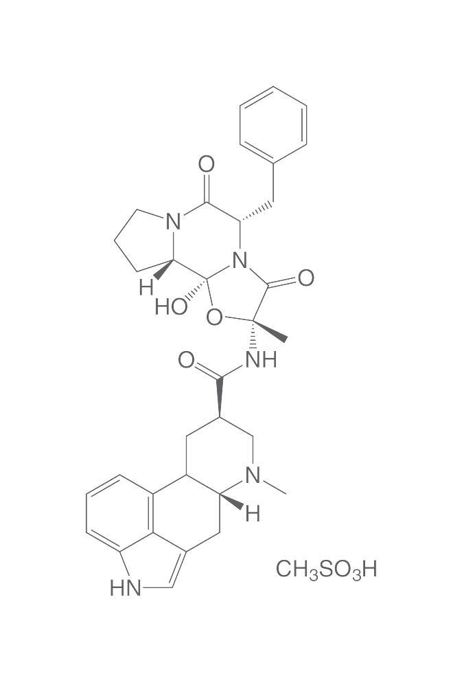 Dihydroergotamine methane sulphonate, min. 98 %, for biochemistry, 100 mg, glass