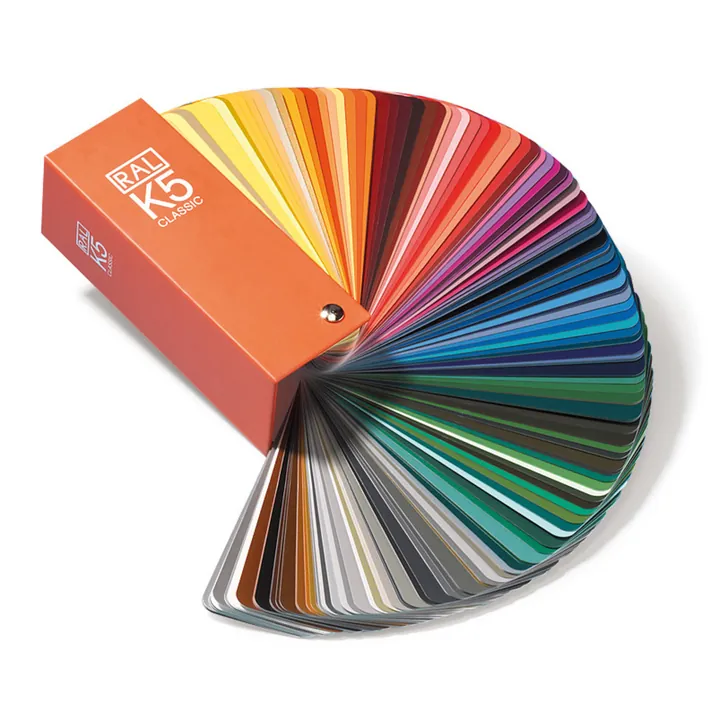 Evantai standard de selecție culori RAL K5, 213 cartoane color, finisaj mat, 1 bucată — Carl Roth, cod 0426.1