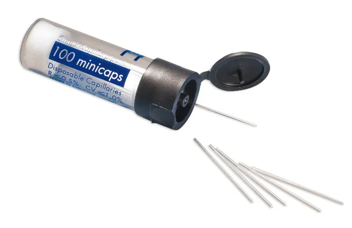 Pipete capilare de unică folosință, albastre, lungime 30 - 32 mm, 1 µl, 1000 bucăți — Carl Roth, cod 0771.2
