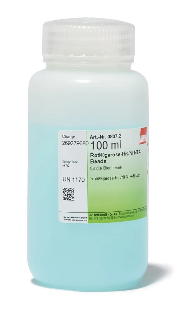 ROTI®Garose-His/Ni NTA-Beads, pentru biochimie, 25 ml, plastic — Carl Roth, cod 0807.1