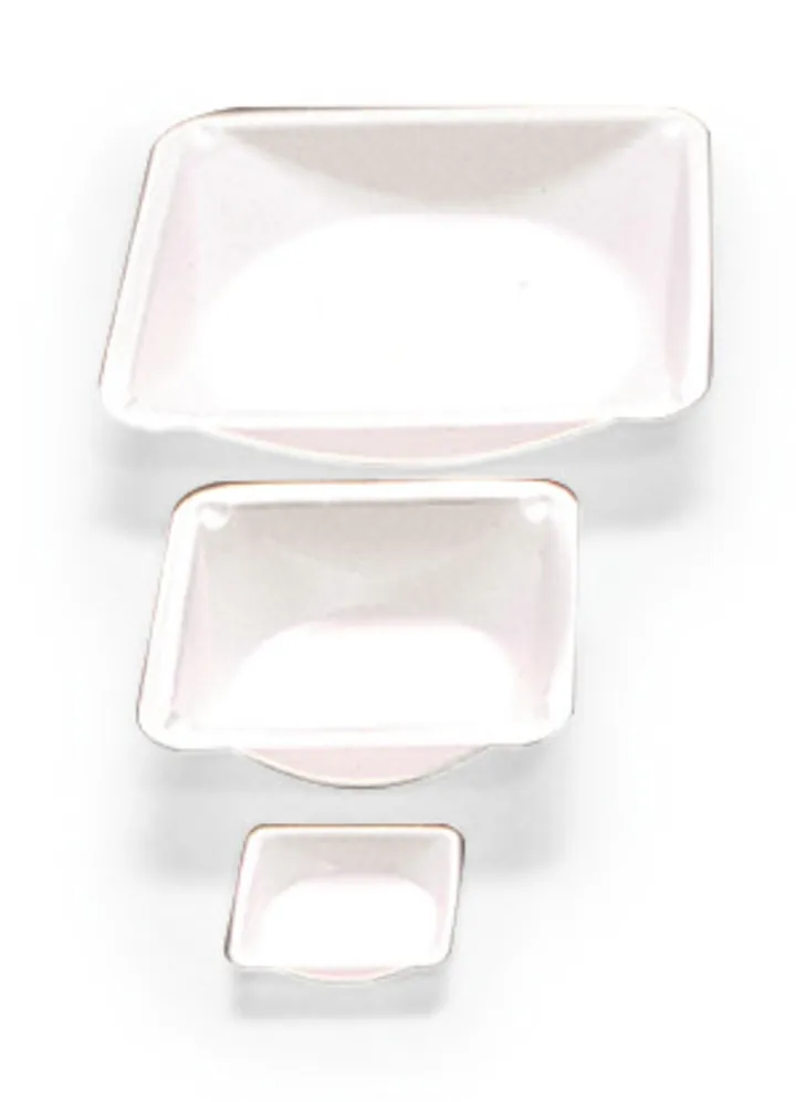 Tăviță de cântărire Rotilabo®disposable, antistatică, 330 ml, PS, albă, L140 x 140 x H22 mm — Carl Roth, cod 0875.2