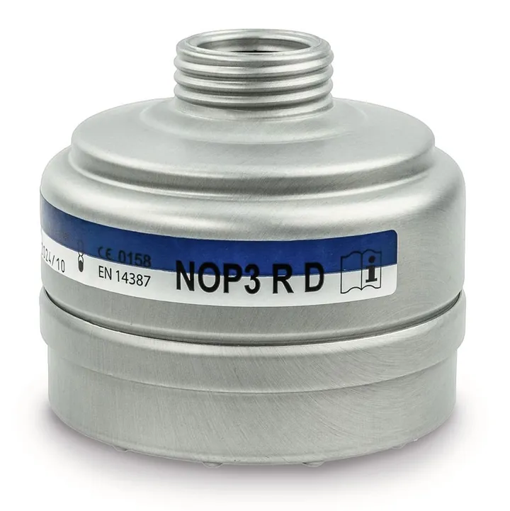 Filtru de protecție respiratorie, albastru/alb, EN 14387, tip NO-P3, 1 bucată — Carl Roth, cod 1224.1