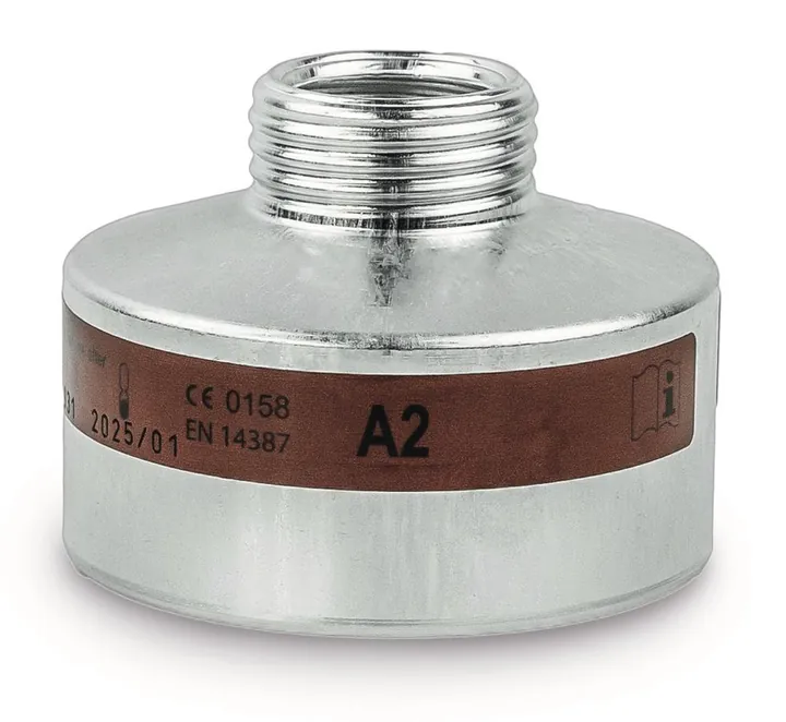 Filtru de protecție respiratorie, maro, EN 14387, tip A2, 1 bucată — Carl Roth, cod 1270.1