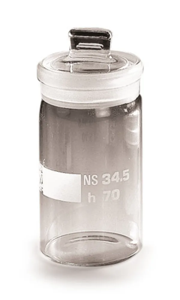 Flacon Rotilabo®-weighing, sticlă borosilicată, înalt, cu capac, NS 34/11, 45 ml — Carl Roth, cod 1364.1