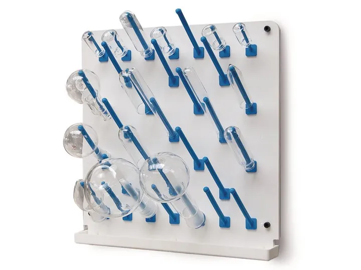 Placă de uscare, PVC, 400 x 400 mm, 5 x 60 mm, 26 x 100 mm, 2 x 150 mm, 1 buc. — Carl Roth, cod 1841.1