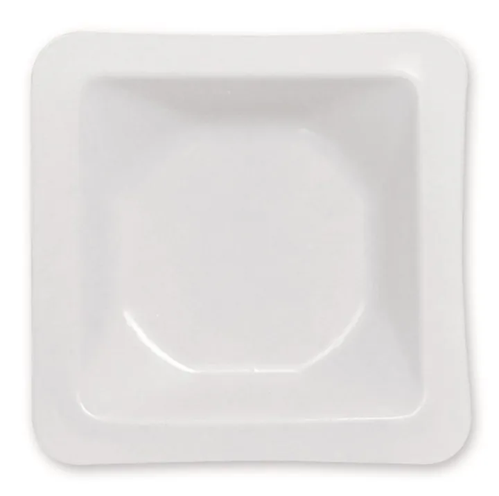 Rotilabo®disposable tăviță de cântărire, antistatică, 8 ml, PS, albă, L 46 x W 46 x H 8 mm — Carl Roth, cod 1878.2
