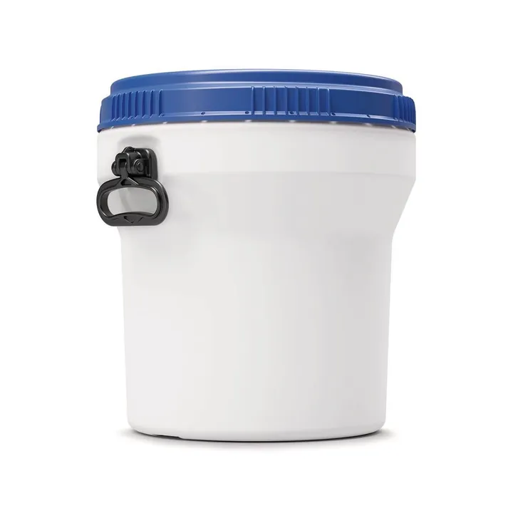 Butoi stivuibil, 30 l, alb cu capac albastru cu filet, 1 bucată — Carl Roth, cod 1A37.1