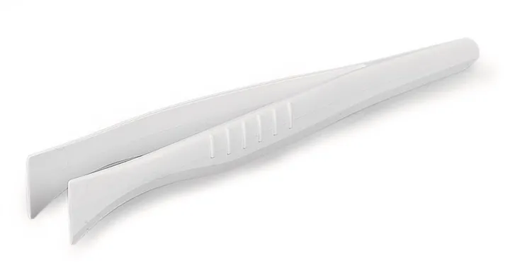 Pensetă de unică folosință 130 mm, dreaptă, vârfuri plate, 100 bucăți — Carl Roth, cod 1A55.1