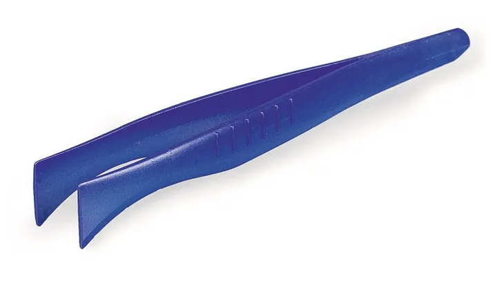 Pensetă de unică folosință 130 mm SteriPlast®, dreaptă, vârfuri plate, sterilă, detectabilă — Carl Roth, cod 1A5C.1