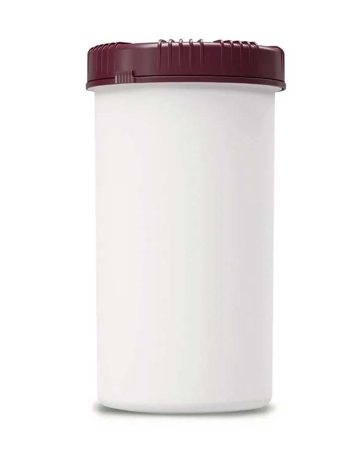 Borcan cu gât larg Packo, alb, HDPE, Cu capac filetat și dop, 1300 ml — Carl Roth, cod 1A5T.1