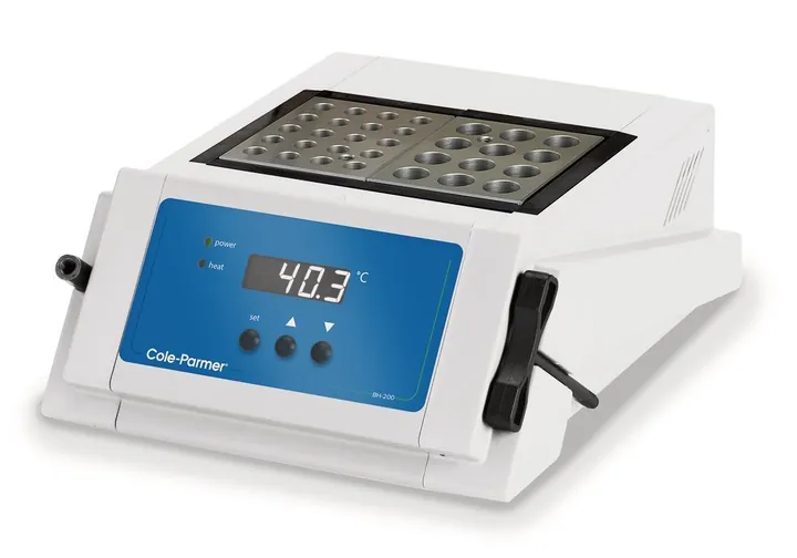 Termostat cu bloc BH-200D-2-HT, Blocuri interschimbabile de la 8 °C peste T.A. până la 200 °C — Carl Roth, cod 1A7H.1