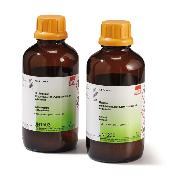 Metanol, ROTIDRY®, plus min. 99,8 % (max. 50 ppm H2O), 1 l, sticlă — Carl Roth, cod 1A9L.1