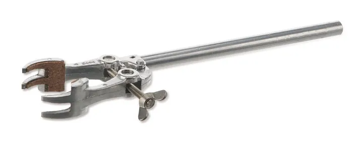 Clemă de stativ, universală, aluminiu, cu 4 degete cu strat de plută, 0-80 mm — Carl Roth, cod 1C50.1