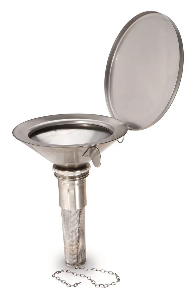 Pâlnie de siguranță din oțel inoxidabil, Slimline, cu filet grosier de 2 inch — Carl Roth, cod 1C8L.1
