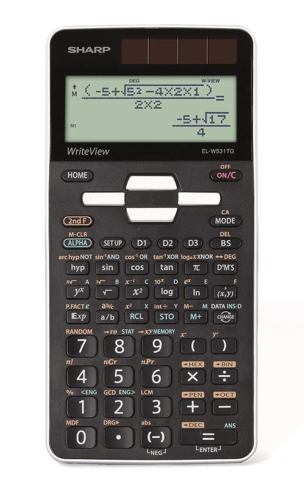 Calculator științific cu alimentare solară, EL-W531TG, afișaj matriceal de puncte, 1 buc. — Carl Roth, cod 1C90.1