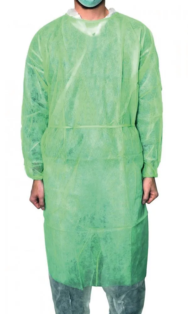 Halat de protecție de unică folosință MaiMed pentru vizitatori, Verde, 120 cm, 10 buc. — Carl Roth, cod 1CYX.1