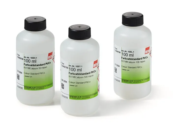 Standard de culoare Pt/Co, ROTI®Calipure 15 Hazen, 100 ml, plastic — Carl Roth, cod 1EE8.1