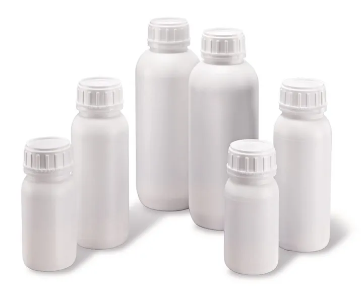 Flacon cu gât rotund, HDPE, cu strat barieră de PA, 250 ml, 252 bucăți — Carl Roth, cod 1ELP.1